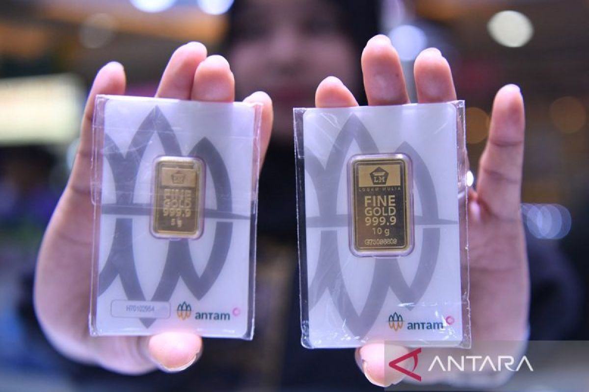 Harga emas Antam naik ke nomor Rp1,332 jt per gram