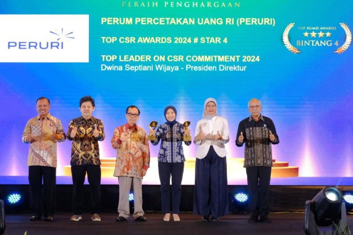 Peruri raih TOP CSR Awards 2024 menghadapi acara dekarbonisasi