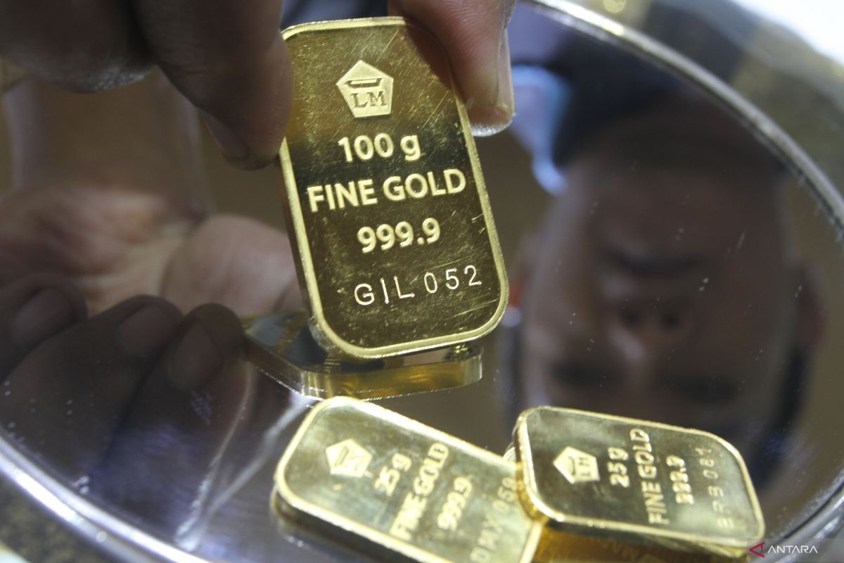 Harga emas Antam stabil pada bilangan Rp1,350 jt per gram