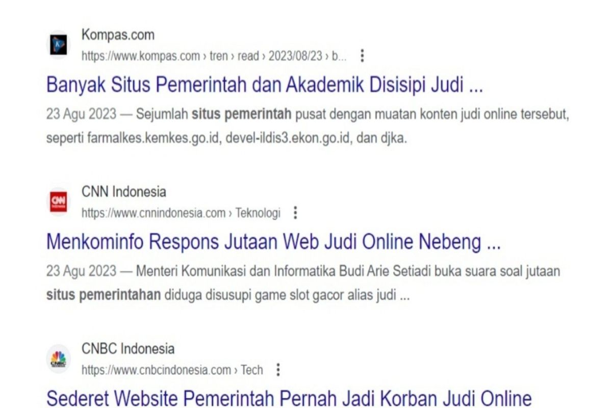 Diskominfotik Gorontalo waspada judi online pada website pemerintah